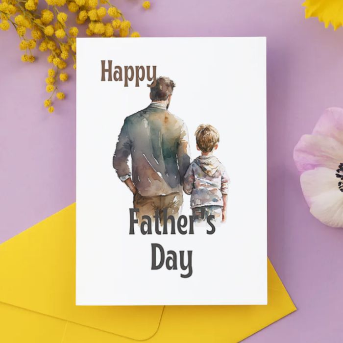 Printable Father's Day Card Father and Son #5