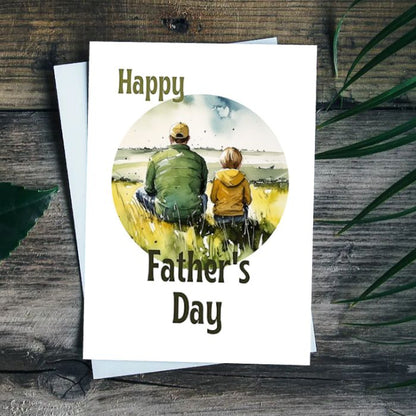 Printable Father's Day Card Father and Son #8