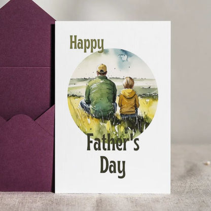 Printable Father's Day Card Father and Son #8