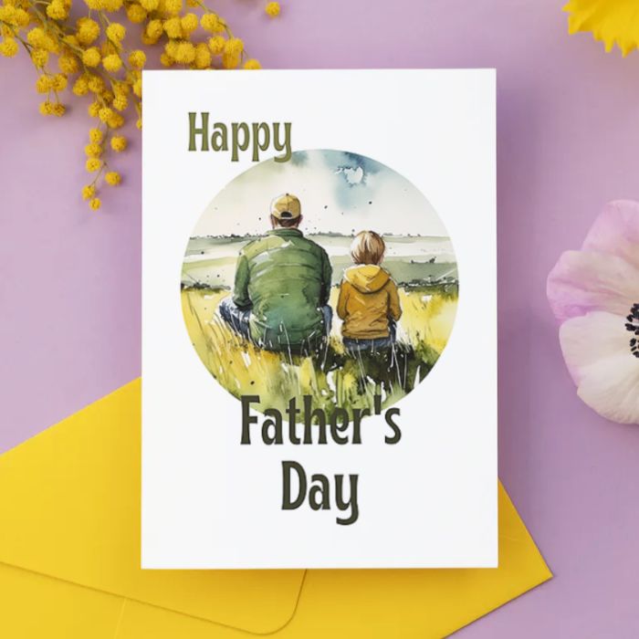 Printable Father's Day Card Father and Son #8