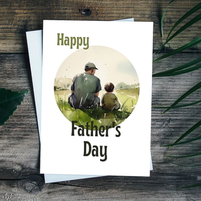 Printable Father's Day Card Father and Son #9