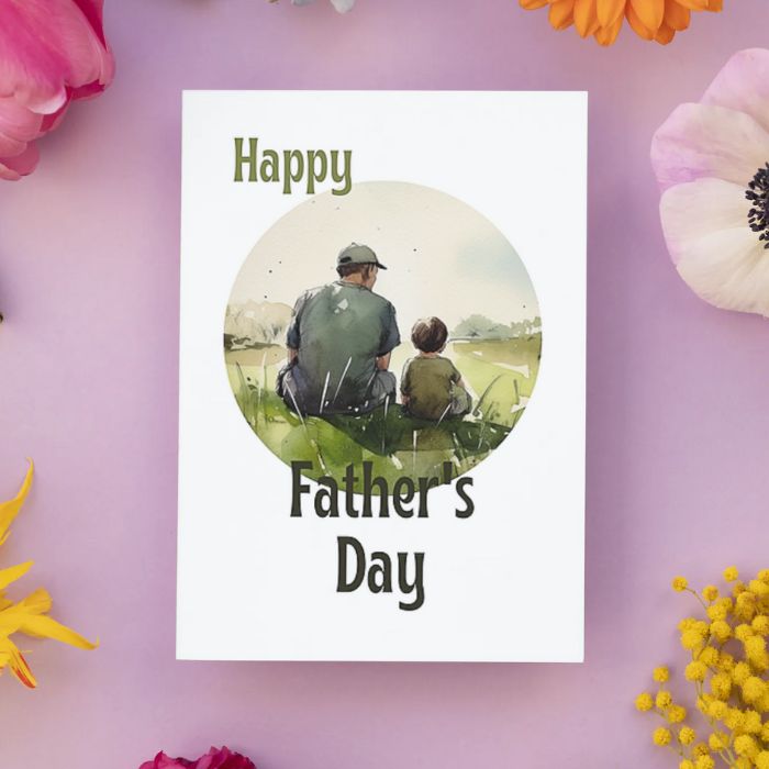 Printable Father's Day Card Father and Son #9