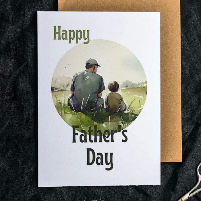 Printable Father's Day Card Father and Son #9