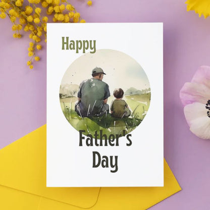 Printable Father's Day Card Father and Son #9