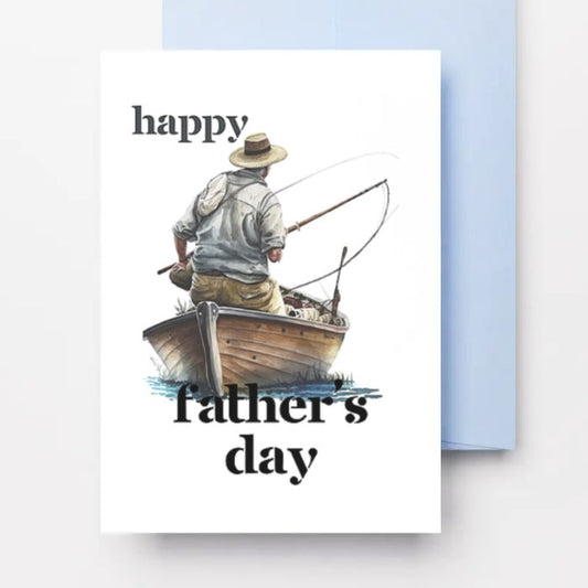 Printable Father's Day Card Fishing #2