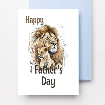 Printable Father's Day Card Lion #3