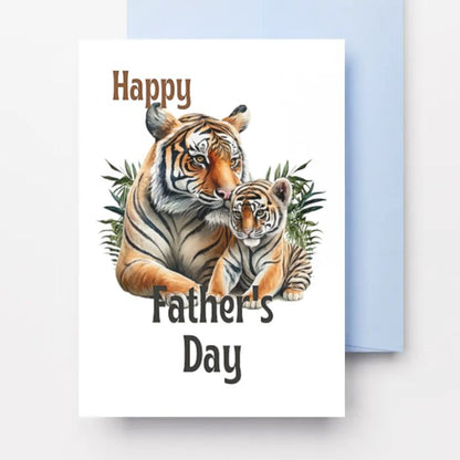 Printable Father's Day Card Tiger #2