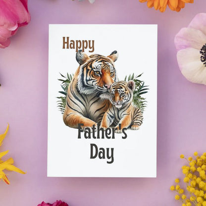 Printable Father's Day Card Tiger #2