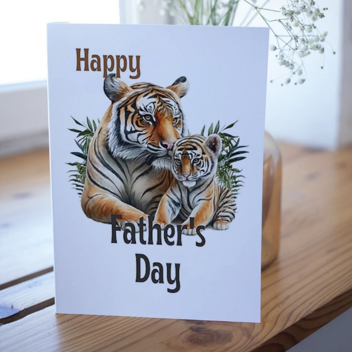 Printable Father's Day Card Tiger #2