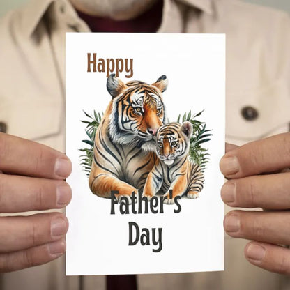 Printable Father's Day Card Tiger #2