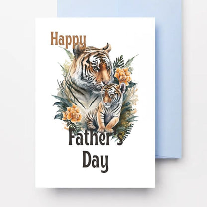 Printable Father's Day Card Tiger #3