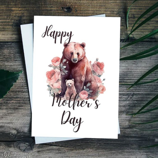 Printable Mother's Day Card Bear