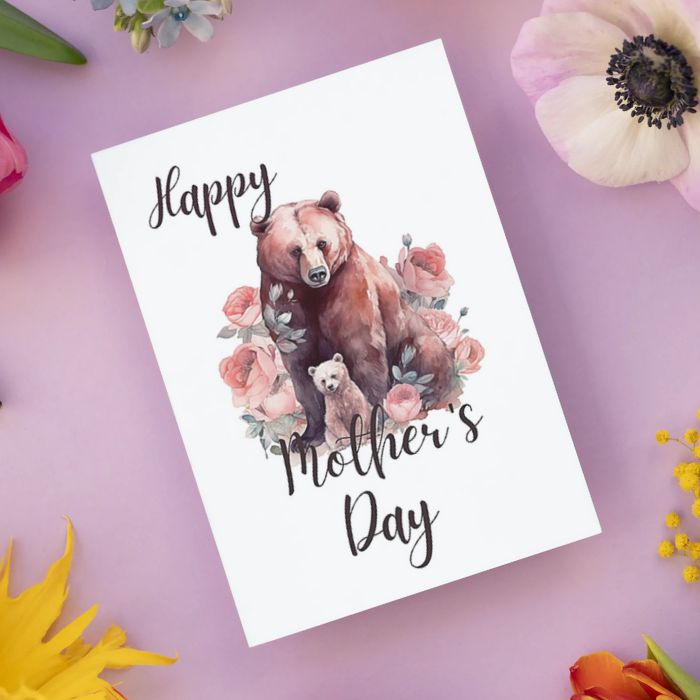 Printable Mother's Day Card Bear