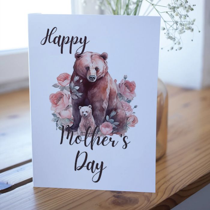 Printable Mother's Day Card Bear