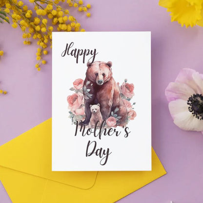 Printable Mother's Day Card Bear