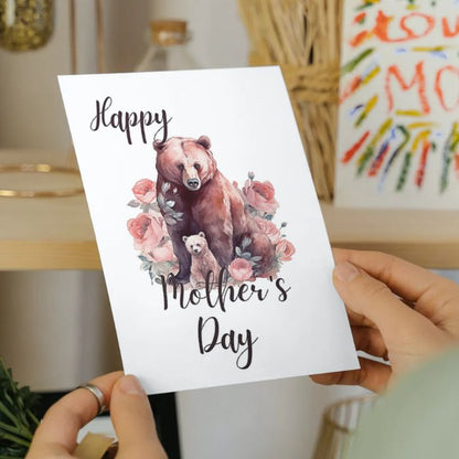 Printable Mother's Day Card Bear