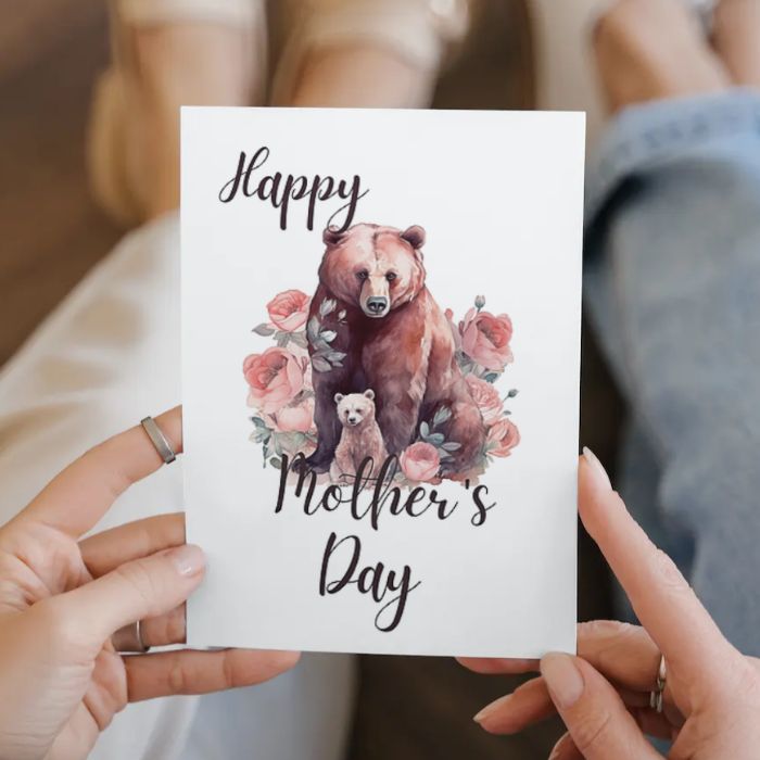 Printable Mother's Day Card Bear