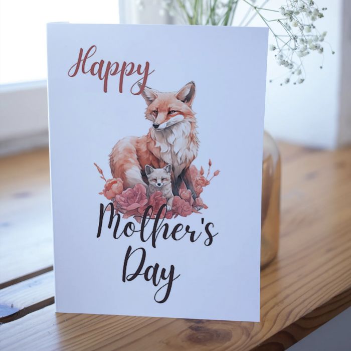 Printable Mother's Day Card Fox