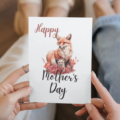 Printable Mother's Day Card Fox