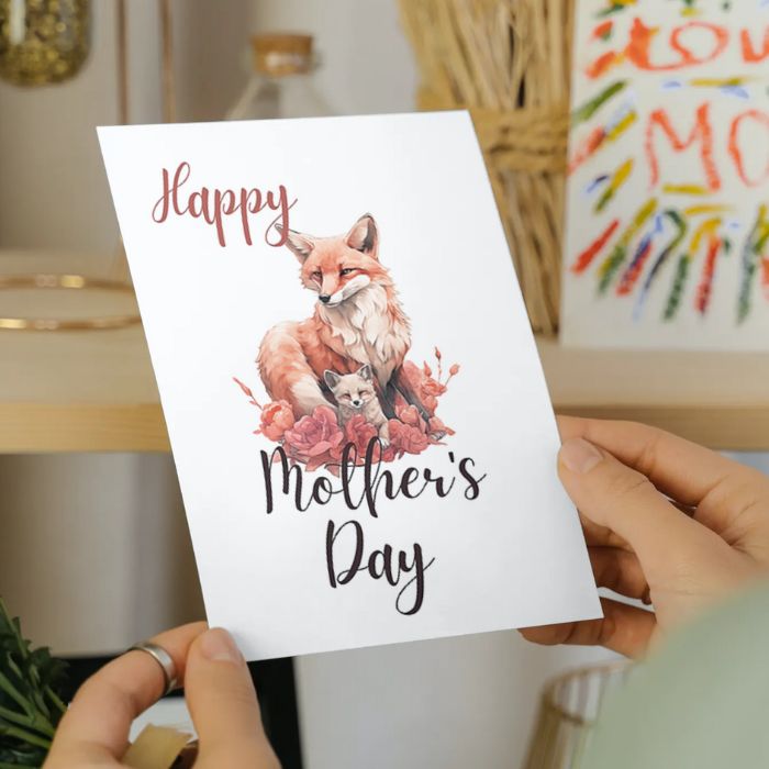 Printable Mother's Day Card Fox