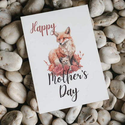 Printable Mother's Day Card Fox