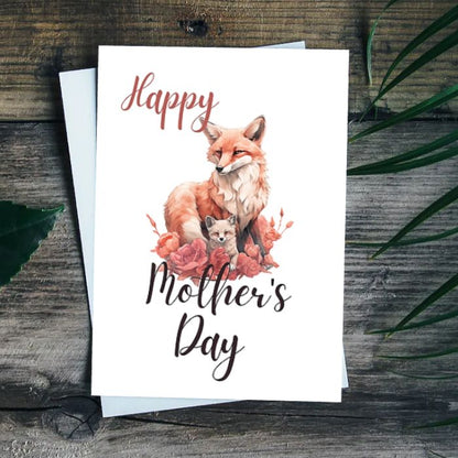 Printable Mother's Day Card Fox