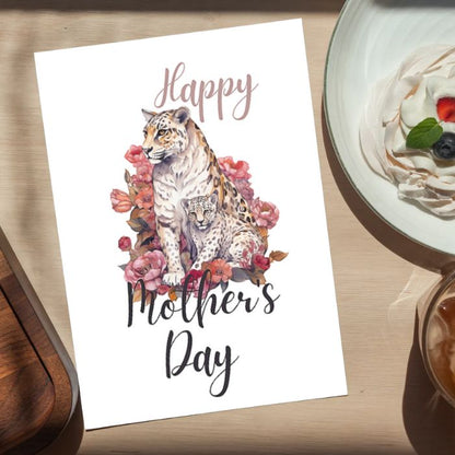 Printable Mother's Day Card Gepard