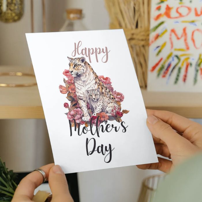 Printable Mother's Day Card Gepard