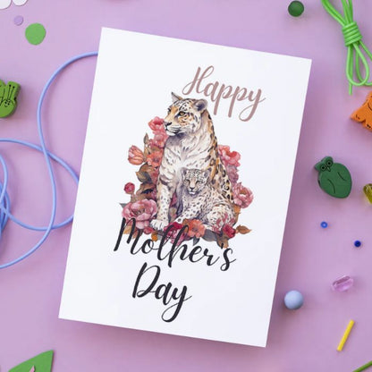 Printable Mother's Day Card Gepard