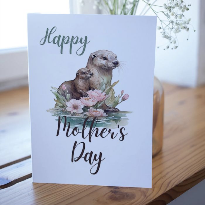 Printable Mother's Day Card Otter