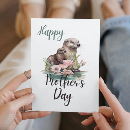 Printable Mother's Day Card Otter