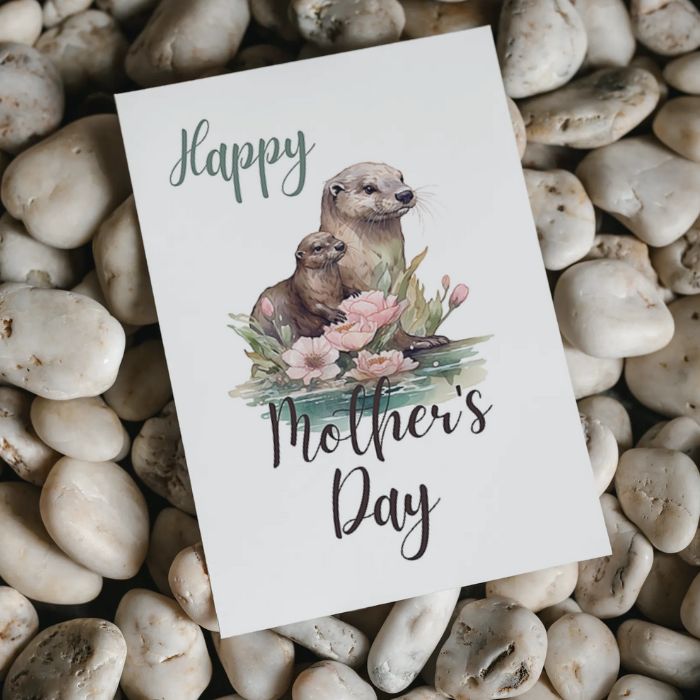 Printable Mother's Day Card Otter