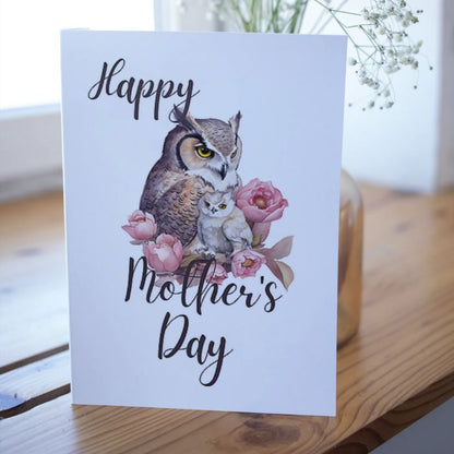 Printable Mother's Day Card Owl