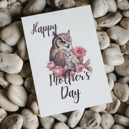 Printable Mother's Day Card Owl