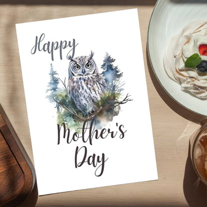 Printable Mother's Day Card Owl #2