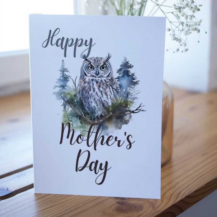 Printable Mother's Day Card Owl #2