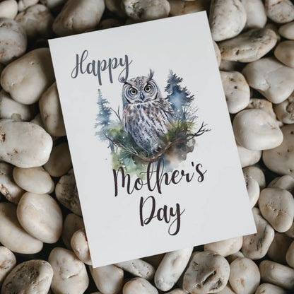 Printable Mother's Day Card Owl #2