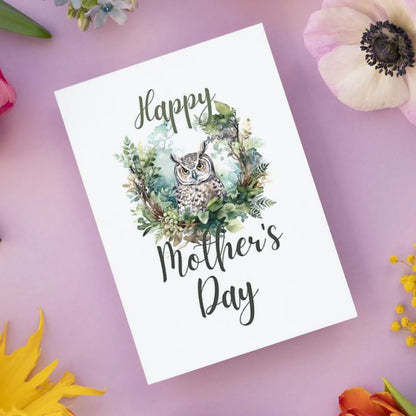 Printable Mother's Day Card Owl #3