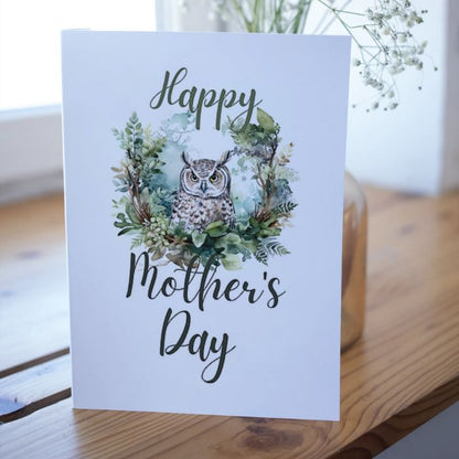 Printable Mother's Day Card Owl #3