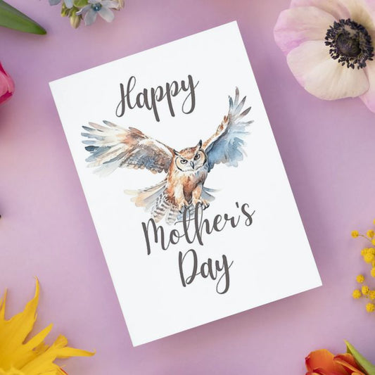Printable Mother's Day Card Owl #4