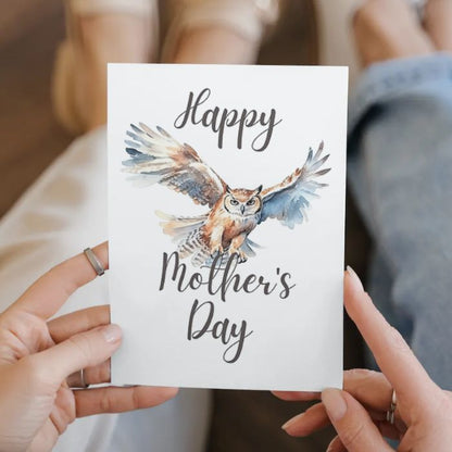 Printable Mother's Day Card Owl #4