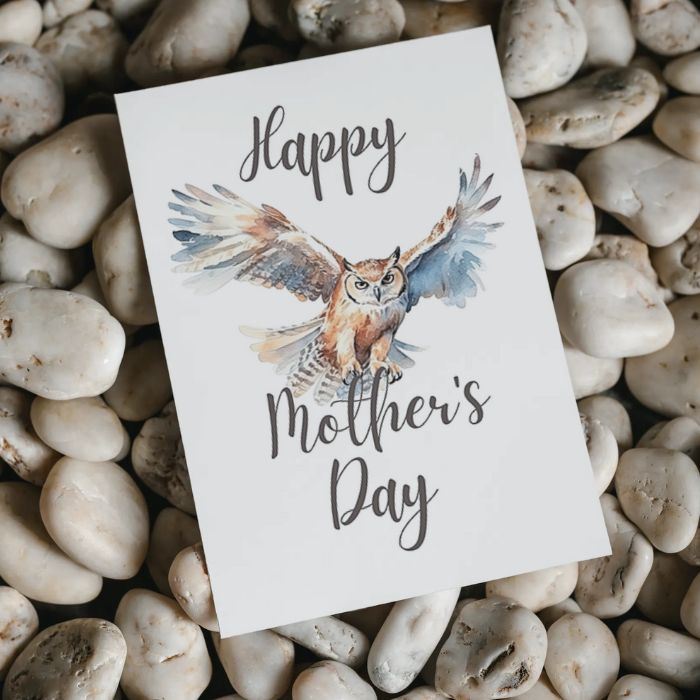 Printable Mother's Day Card Owl #4