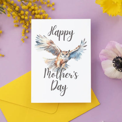 Printable Mother's Day Card Owl #4