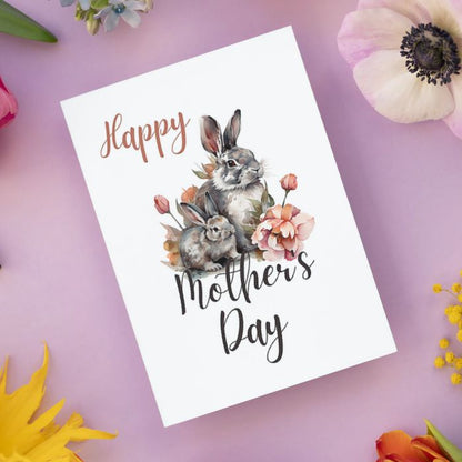 Printable Mother's Day Card Rabbit