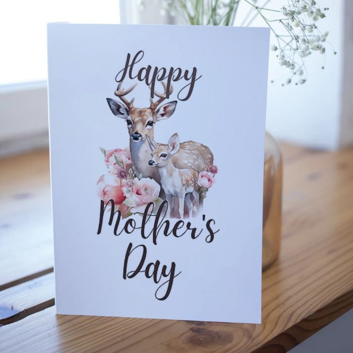 Printable Mother's Day Card Reindeer