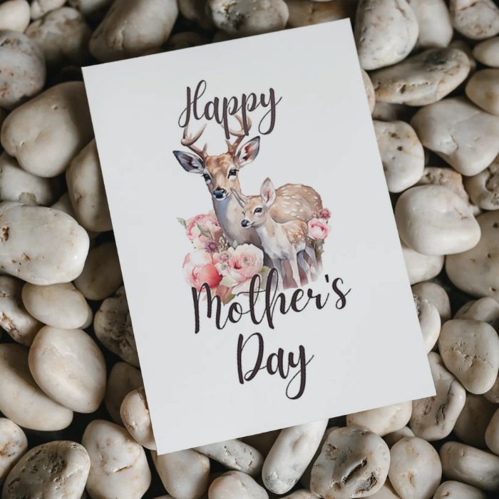 Printable Mother's Day Card Reindeer