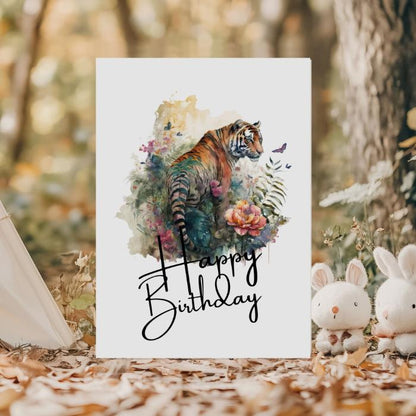 Printable Tiger Birthday Card #12