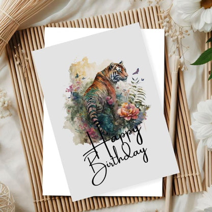 Printable Tiger Birthday Card #12