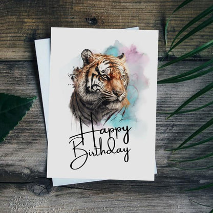 Printable Tiger Birthday Card #16