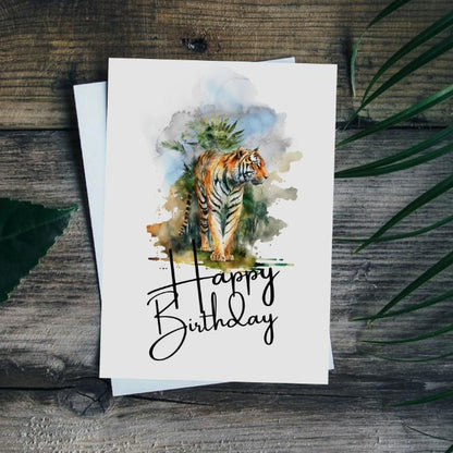 Printable Tiger Birthday Card #17